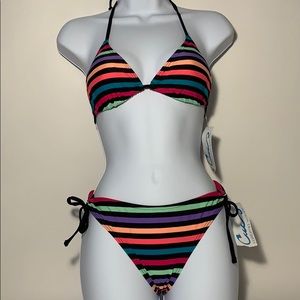 California waves string padded bikini size medium